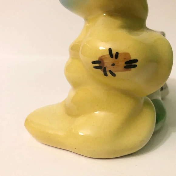 Vintage Dopey Flower Planter Figurine Snow White Seven Dwarfs Hairline Crack - Picture 15 of 16